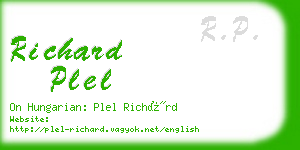 richard plel business card